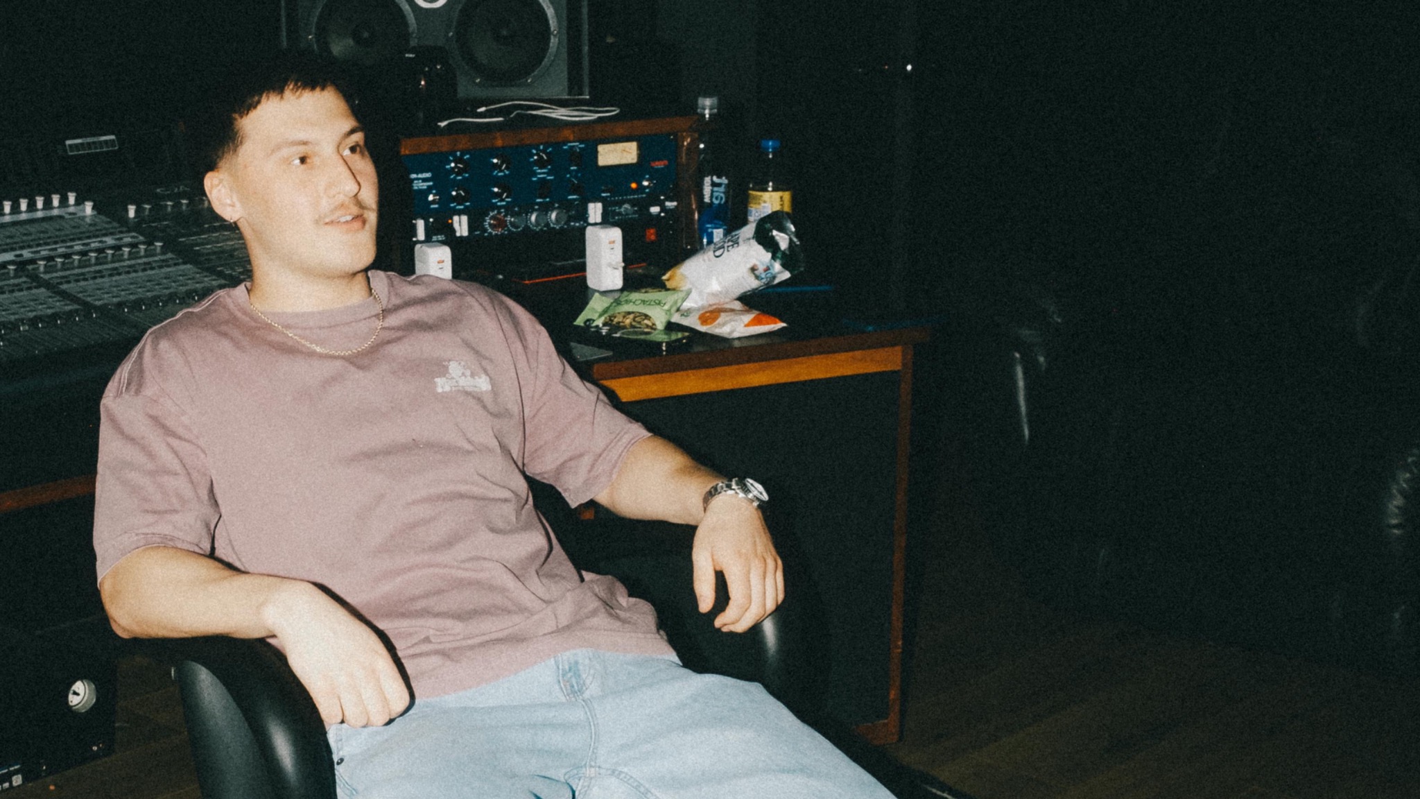Davis Cano in the studio